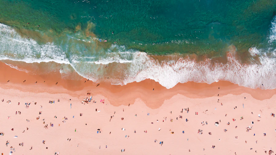 Bondi Beach aerial view, Sydney — Australia Visa
